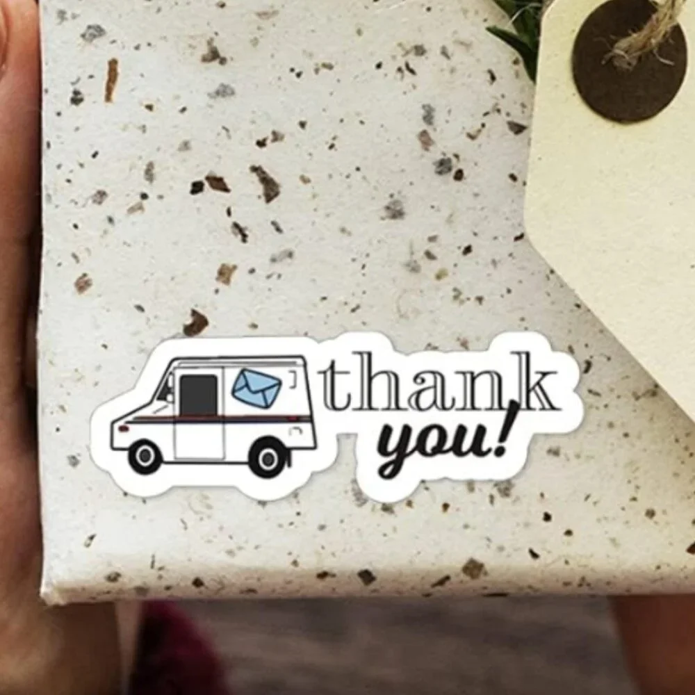 100 Thank You Mail Truck Sticker